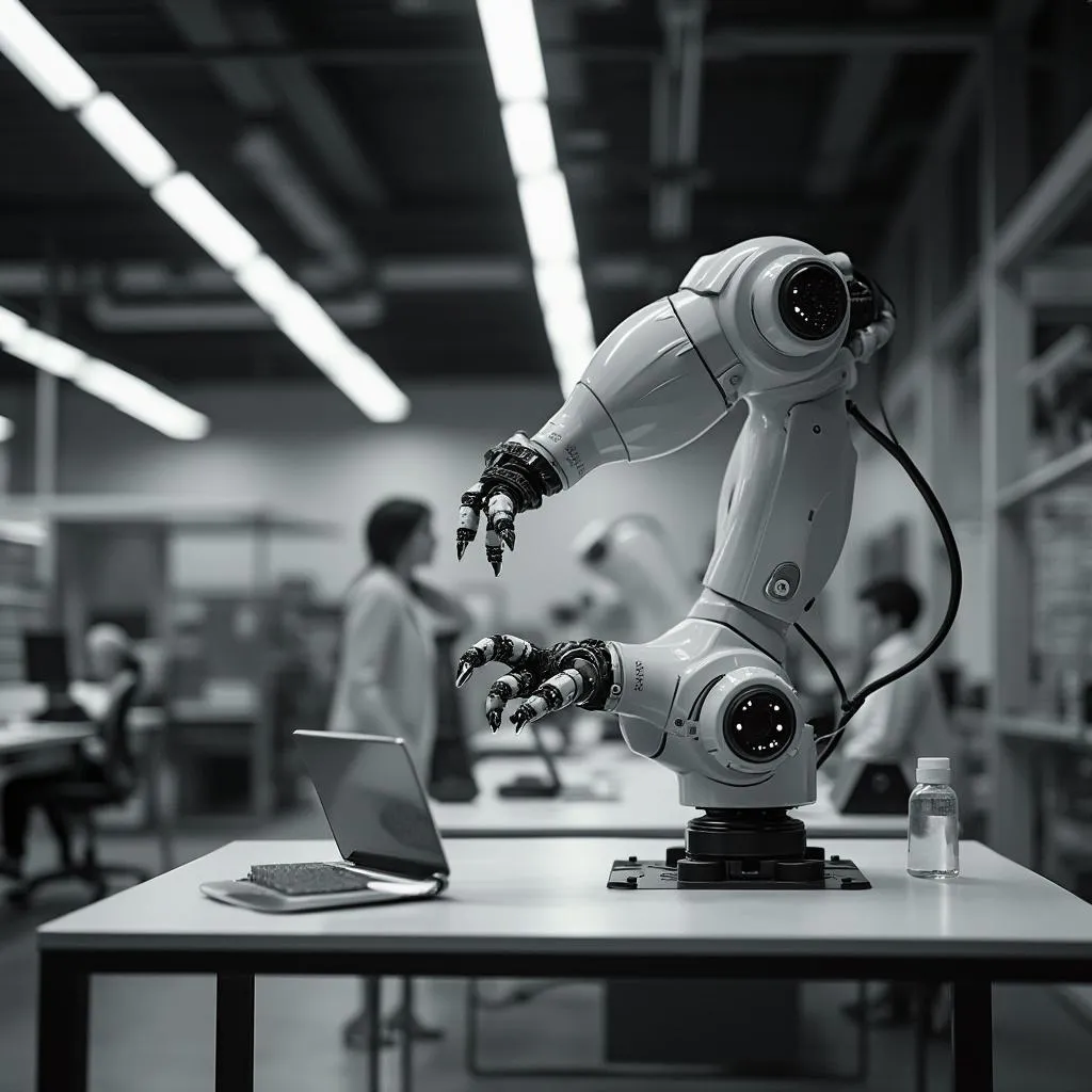 Laboratorio de innovación con robots colaborativos